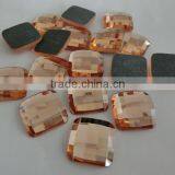 Light Colorado Flat Back Square Shape Crystal Loose Beads for Fancy Jewelry Making