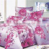 100%polyester Disperse Printed Flower and Castle Design Diamond Velvet Bedding Set thumbnail-1