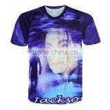 O-Neck Collar and T-Shirts Product Type Michael Jackson sublimation t shirt