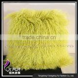 CX-D-04E Cheap Mongolian Lamb Fur Pillow Cushion Cover thumbnail-1