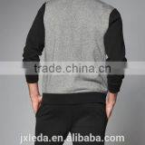 Men's Color Block Full Zipper Design Bomber Jacket With Rib Hem thumbnail-2