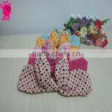 New Baby Headband Polka Dot Print Knot Tie Headwrap Vintage Cotton Head Wrap Photo Prop Stretchy Knot Girls Hair Accessories thumbnail-3