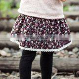 New Winter Kid Girl Floral Skirt Winter Kid Clothes Boutique Cotton Dress thumbnail-1