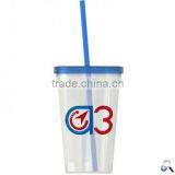 USA Made 20 oz Single Wall Tumbler With Straw And Lid - Comes With Your Logo thumbnail-2
