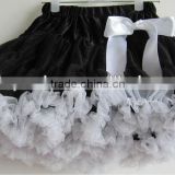 black white baby girl fluffy pettiskirts girl's tutu skirts