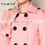 2015 Latest Plain High End Long Style Women's Winter Warm Long Coat Jacket thumbnail-5