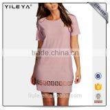 Latest Design Sexy Mature Elegant Tight Fitted Midi Casual Chiffon Dress for Women thumbnail-2