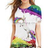 Unisex Couple Lover t Shirt Full Printed t Shirt With Universe Pattern in Guangzhou thumbnail-1