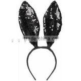 Factory Sale Black Color Rabbit Ear Headband for Easter thumbnail-2