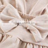 Wholesale Baby Organic Cotton Dresses Baby Girls' Organic No Sleeve Bodysuit Dress thumbnail-5