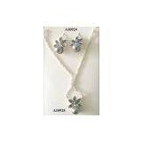 Hong Kong Plastic Pearl Necklace And Earring thumbnail-1
