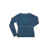 Women's V Neck Sweater thumbnail-1