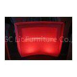 PE LED Bar Round Counter / LED Glowing Bar Furniture