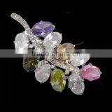 Gets.com cubic zirconia hobe leaf brooch