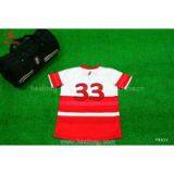 Red Color Youth Baseball Jersey Top Uniform Shirts thumbnail-2
