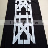 100% Cotton Custom Design Heavy Weight Luxury Large Size Double-side Terry Yarn Dyed Summer Jacquard Beach Towel