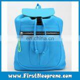 Pink With Black Fashion Ladies Neoprene Backpack thumbnail-3