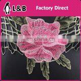 B-014 Bridal Front Piece Collars Sewing on Neckline Lace Applique for Garment Lace Applique Embroidery Designs thumbnail-2