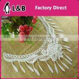 New Design Milk Silk Collar Embroidered Neckline Fringe Decorative Collar For Garment thumbnail-1