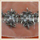 Fashion Beaded Necktrim in Flower Design With Metal/rhinestone Custom for Garment thumbnail-2