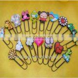 2d/3d Cartoon Characters Custom Made Rubber Book Marks/soft Pvc Bookmark for Hot Sales