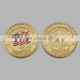 2016 specialized US style gold coins for souvenir with custom logo