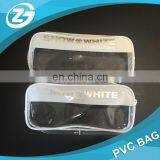 Wholesale Toilet Towel Packaging Custom Clear Plastic PVC Travel Cosmetic Bag With Zipper thumbnail-4