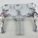 Wholesale Metal Cross Keychain, Jesus Religious Keychain, Promotional Gift Keychain thumbnail-2