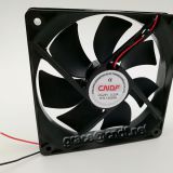 CNDF dc cooling fan 12VDC 24VDC 48VDC with sleeve bearing and 2 ball bearing cooling fan 120x120x25mm