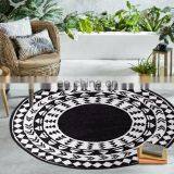 China Manufacture Mat Home Decorative Round Rug Plastic Round Carpet thumbnail-5