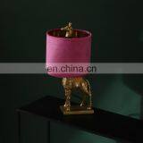 America Customised Giraffe Animal Resin Base Small Gold Desk Lights for Home Hotel Decoration thumbnail-3