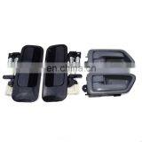 Rear Black Outside +Gray Inside Door Handles Set For Toyota Camry 1997-2001 69210AA010 69210-AA010 69240AA010 thumbnail-1