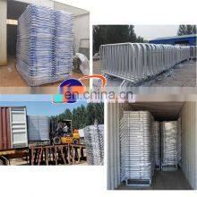 Red White Coated Crowd Control Barrier Temporary Fence Municipal Isolation Road Mobile Guardrail Low Price thumbnail-5