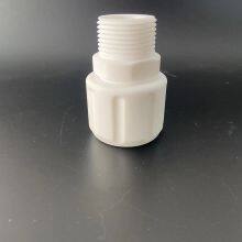 Corrosion Resistance White Virgin PTFE Fitting Male Connector thumbnail-1