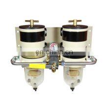 Marine Boat Fuel Water Separator Assembly Dual 900FG Racor Turbine 75/900MAX 75900FHX30