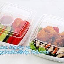 Fast Food DelivFood Grade Flat Collapsible Kids Plastic Foldable Silicone Plastic Food Storage Container Bento Lunch Box thumbnail-2