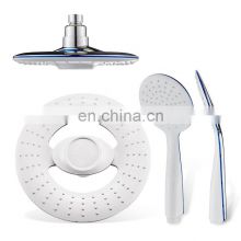 Bathroom mixer accessories rainfall ABS shower head set overhead handheld shower head set