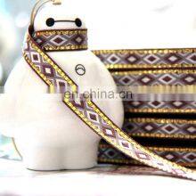 Spot Wholesale Width 1.2CM Jacquard Ribbon DIY Decorative Belt Ribbon Group Bag Edge Jacquard Lace With Diamond Pattern