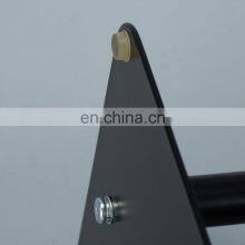 Free Standing Black Metal Toilet Clean Brush Holders Set With Bamboo Paper Holder thumbnail-5