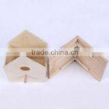 Small New Unfinished Decorative Wooden Craft Bird House for Wholesale thumbnail-6