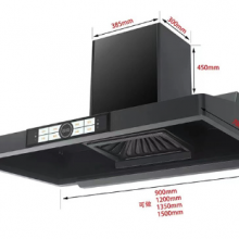 Top Suction Commercial Catering, Rural Firewood and Soil Stove, Large Suction Range Hood, Stainless Steel Cover, (Wechat:13510231336)