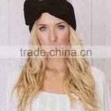Fashion Cute Bowknot Flower Plain Knitting Lady Women Headband thumbnail-4