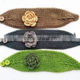 Beautiful Flower Crochet Fashion Lady Knitted Headband Headwear thumbnail-6