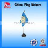 Plastic Table Flag With Custom Logo On Office Desk