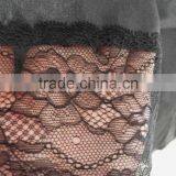 Comfortable Women Black Satin Lace Robe thumbnail-6