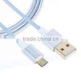 Colorful Micro USB Cable Wholesale Nylon Braided Usb Charger Cable for Samsung thumbnail-3