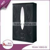 Hotel Furniture Simple Design Wardrobe Closet Double Door Wooden White Hotel Wardrobe Designs thumbnail-3