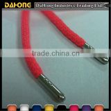 red polyester bag drawstring cord with metal tip
