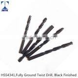 Drill Bit, Factory Sales Directly, HSS 4341, Fully Ground Twist Drill Bit, Black Finished thumbnail-1