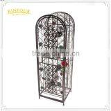 High Quality Solid Metal Display Rack Wrought Iron Wine Cabinet thumbnail-5